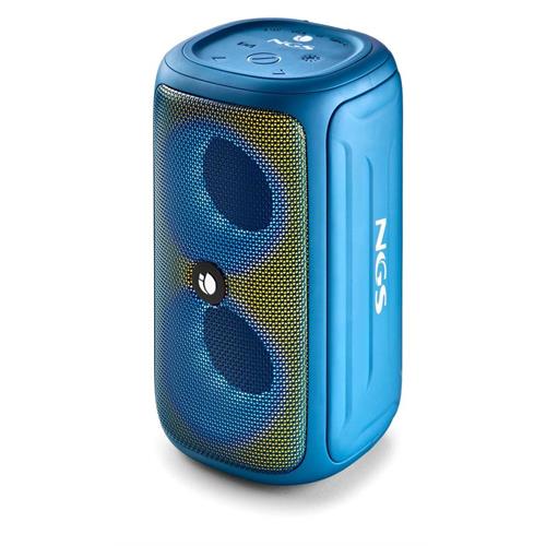 COLUNA BLUETOOTH NGS  ROLLER BEAST AZUL  (  Bluetooth - USB - Entrada auxiliar  - 32 W - Azul   ) 