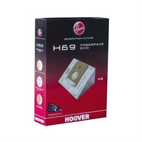 SACO ASPIRADOR HOOVER EVO-H69  (  5  - Saco papel compatível com FREESPACE EVO   ) 